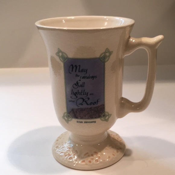Irish Blessing Coffee Mugs Hand Painted - Picture 4 of 8
